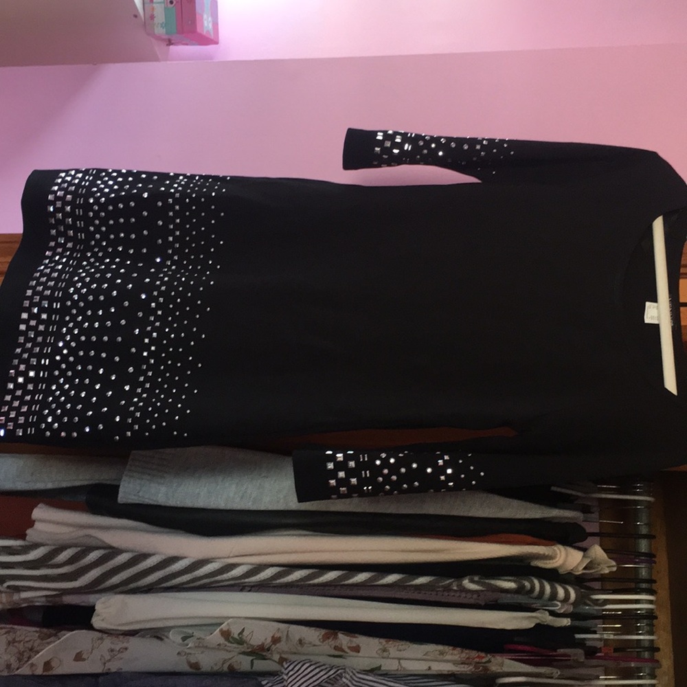 Small black sequined dress